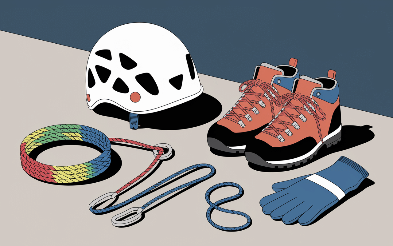 Matériel équipement via ferrata Annecy sécurité