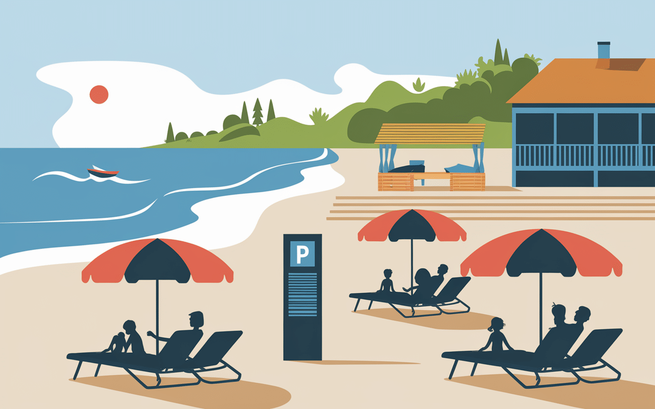 plage naturiste reco max equipements services