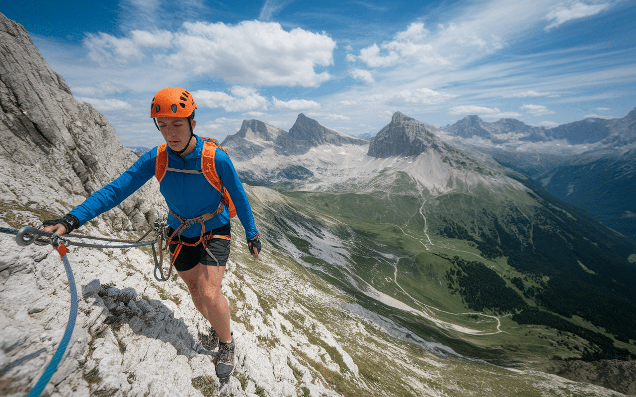 équipement via ferrata pyrénées sécurité