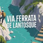 Via ferrata Lantosque parcours sur falaise et rivière turquoise