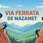 parcours via ferrata Mazamet falaise vallée équipement