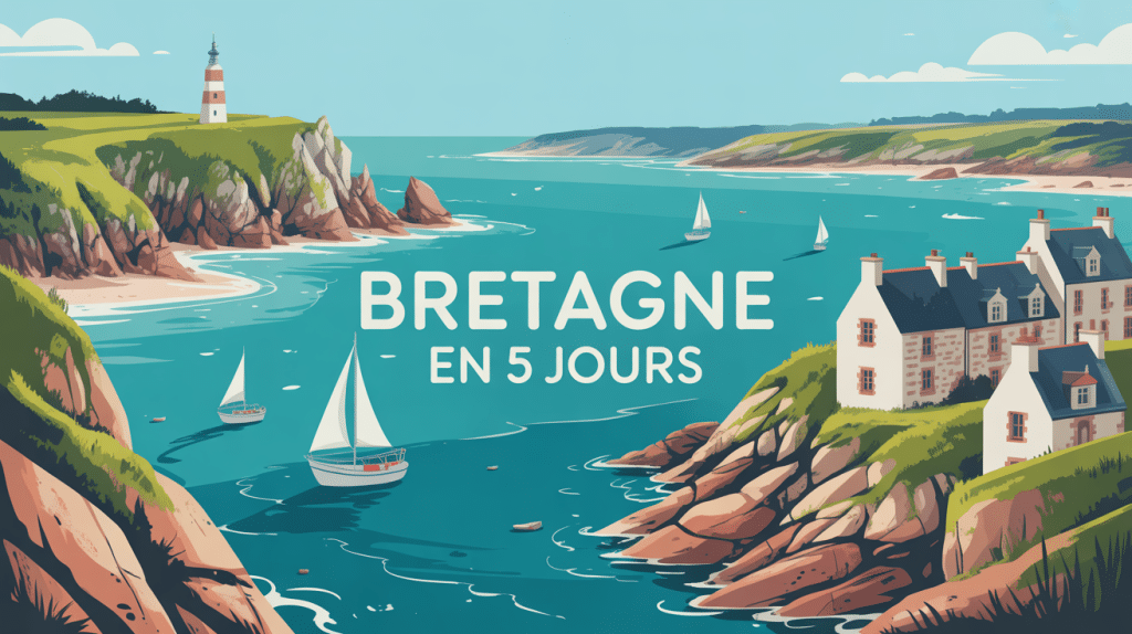 Paysage côtier Bretagne visiter la Bretagne en 5 jours