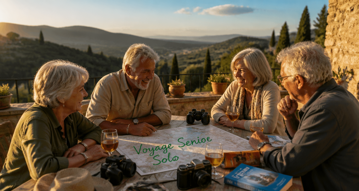 voyages organisés pour personnes seules 70 ans seniors partageant un moment