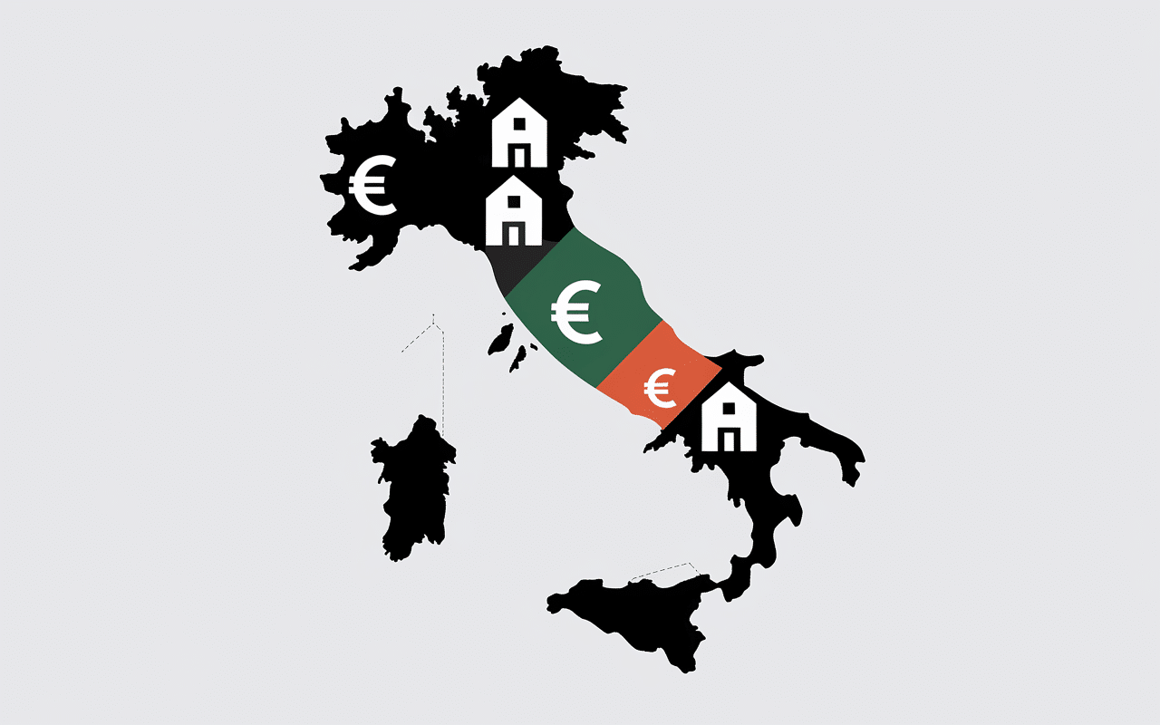 infographie cout de la vie en italie par regions