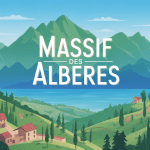 vue panoramique massif des albères mer montagne villages