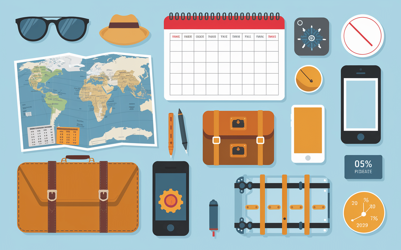 Où aller pour la première fois en Thaïlande illustration planification voyage