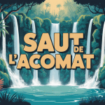 cascade saut de l acomat vue tropicale