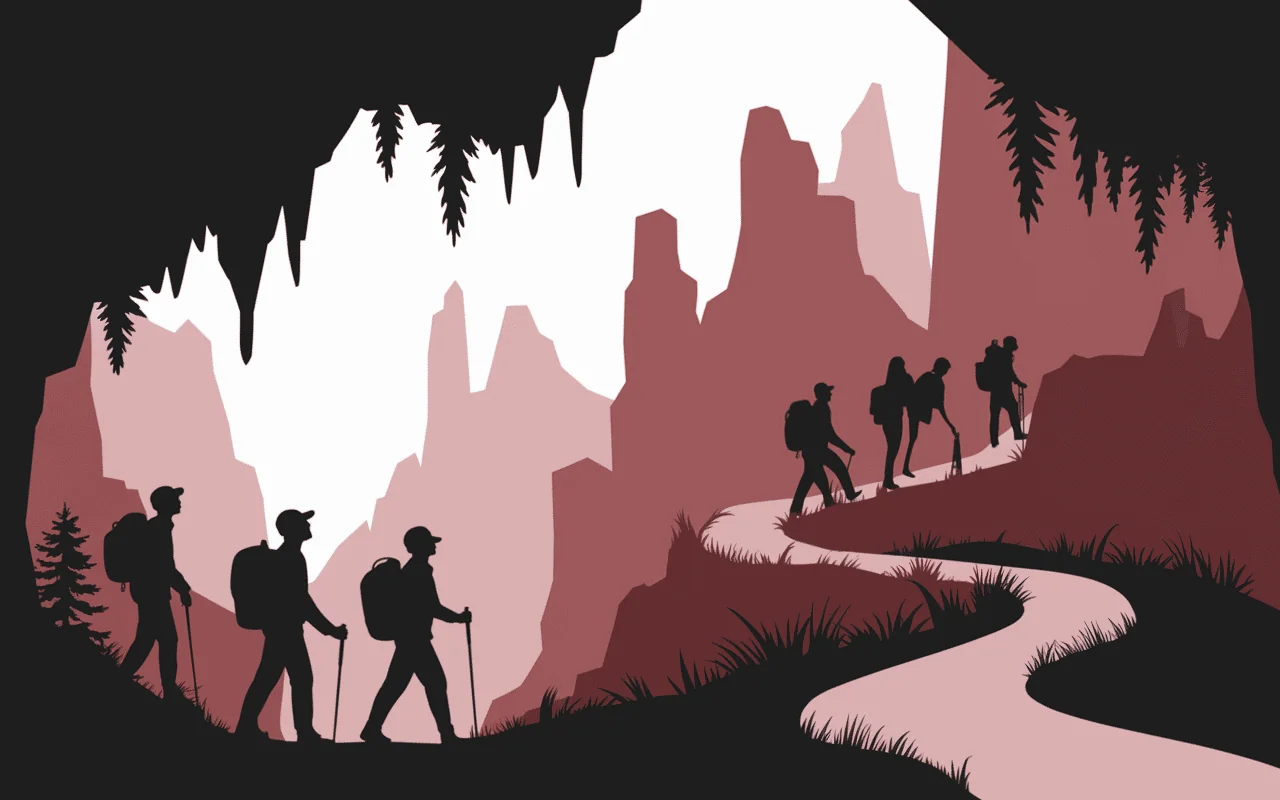 Visiteurs troglodytes turquie randonnée