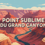 Panorama Point Sublime Grand Canyon illustration