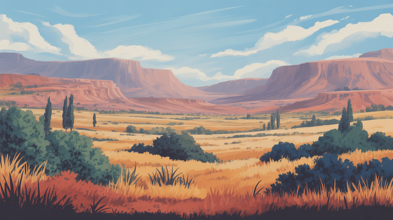 Steppes désert turquie plateaux semi-arides