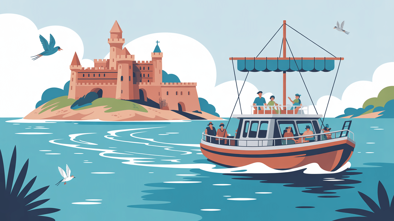 fort paté visite bateau mouettes ponton