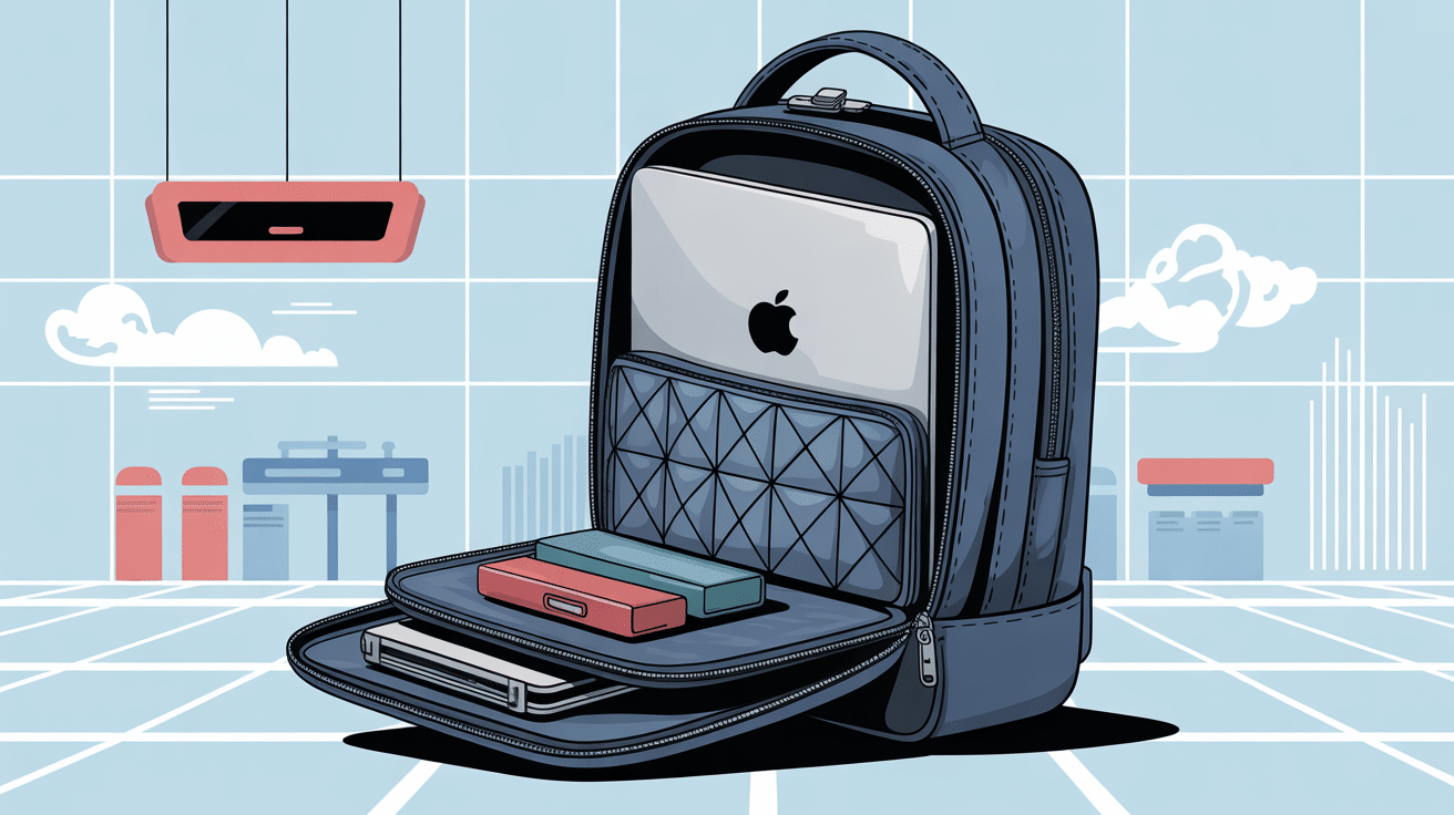 ordinateur avion housse sécurité aéroport