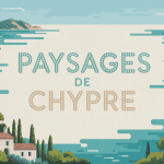 Paysage Chypre vue mosaïque méditerranéenne
