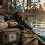 Activité à faire entre copine dehors : deux amies préparent un SUP sur un lac pour un pique-nique au soleil