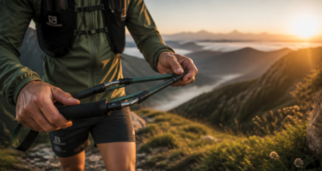 batons de trail pliables pliage rapide montagne