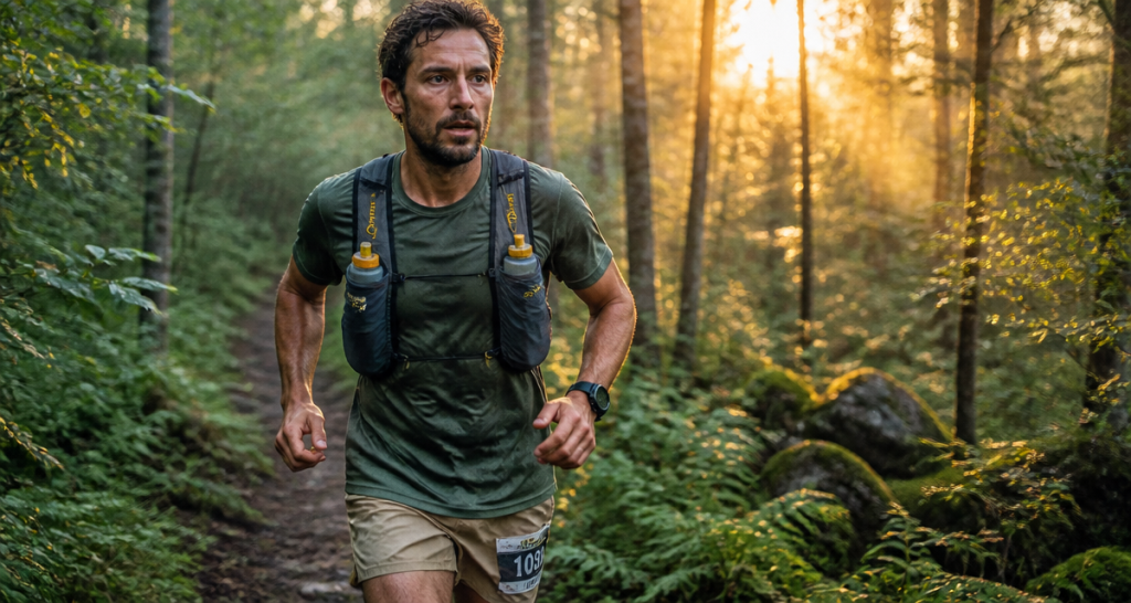 gourde pour course a pied flasque souple coureur foret