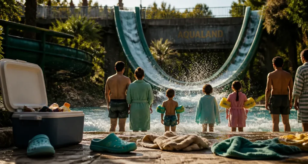 Parc aquatique Marseille : toboggan et bassin à vagues, familles