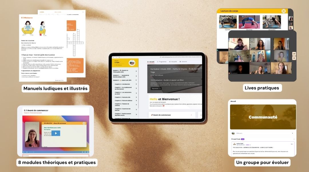 Camille posture du corbeau