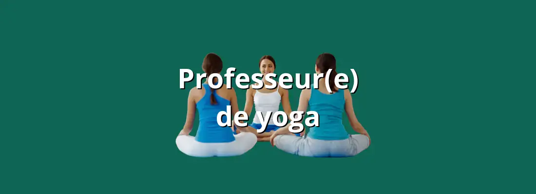 professeur de yoga