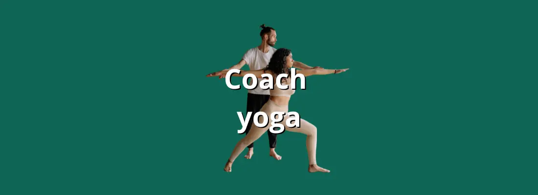 un coach de yoga
