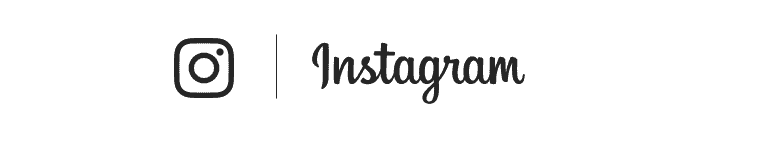 Instagram logo icon with text for social media branding.