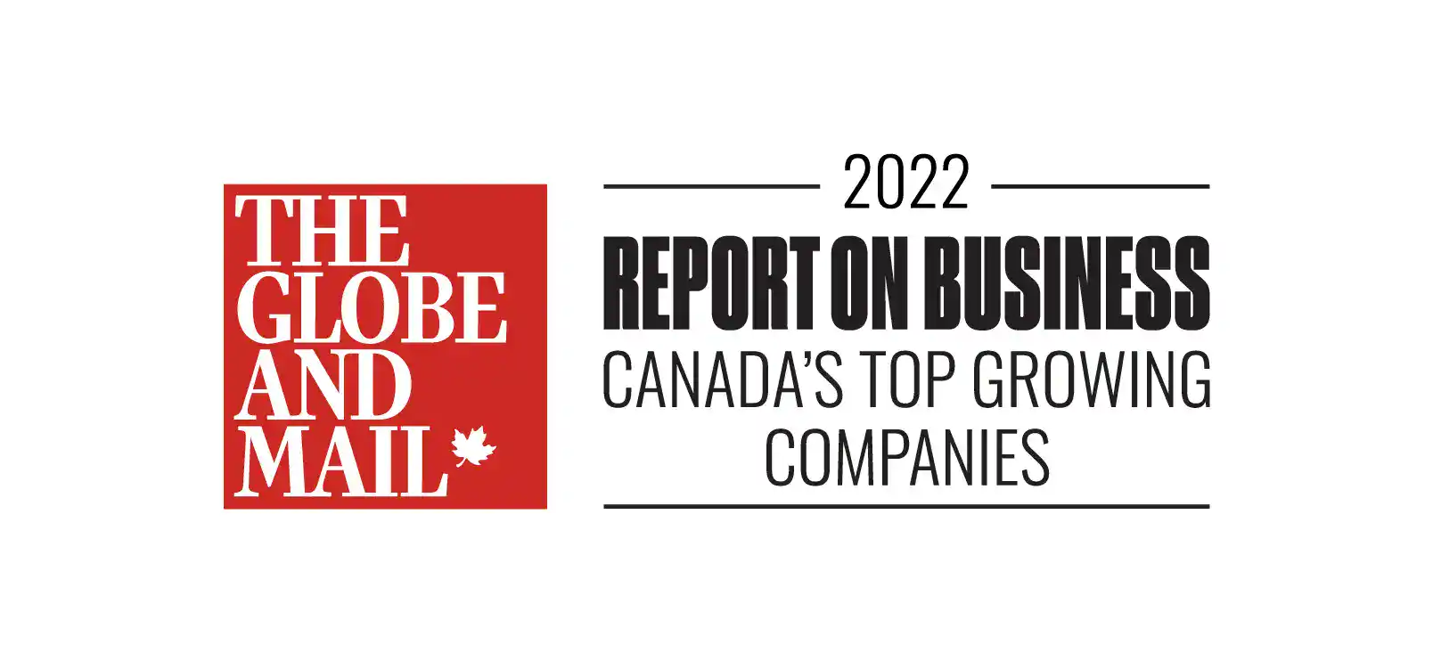 globe and mail Canada's top growing company logo