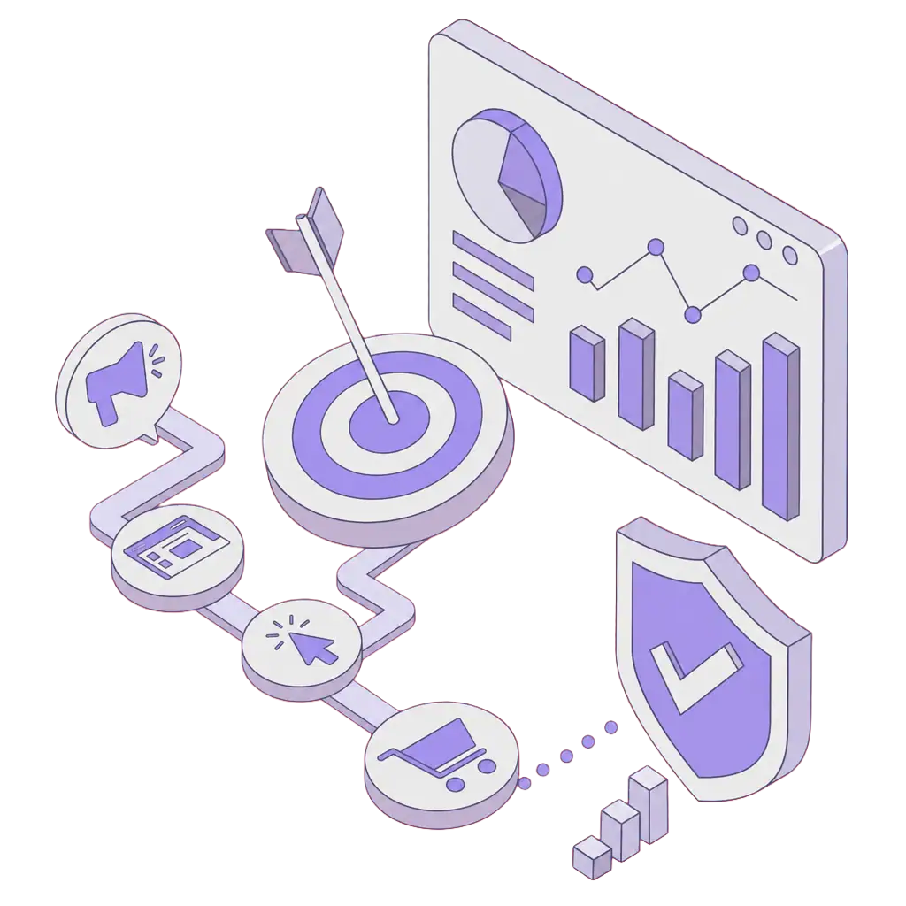 Targeted marketing and analytics tools for effective measurement and reporting.