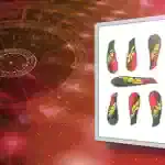 Carta napoletana Sette di Bastoni, simbolo di difesa e resistenza nel gioco delle carte.