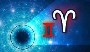 Ariete ascendente in Gemelli, simbolo di energia e comunicazione.