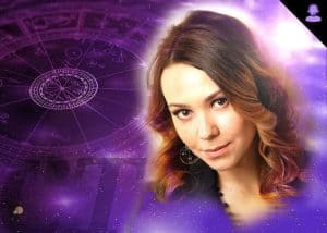 Simbolo di Gea, la dea della Terra, con elementi zodiacali e astrali sullo sfondo cosmico.