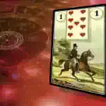 Cavaliere delle Sibille, simbolo di successo e determinazione nelle carte di divinazione.