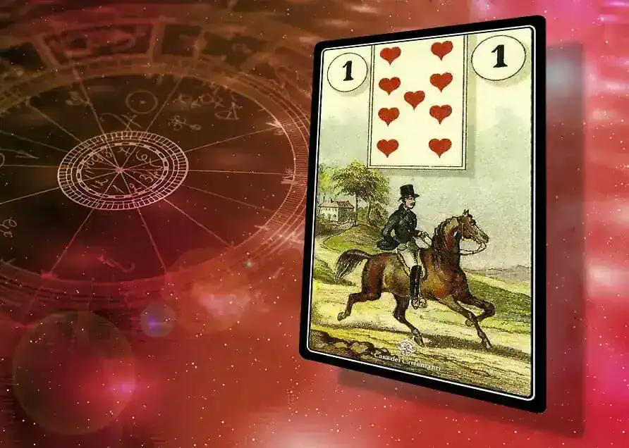 Cavaliere delle Sibille, simbolo di successo e determinazione nelle carte di divinazione.