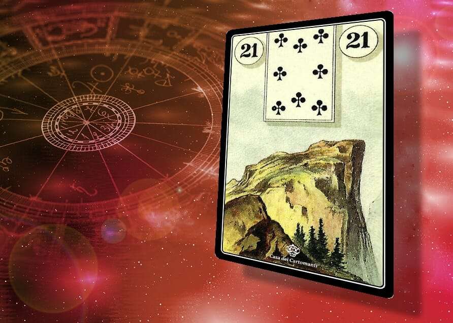 Carta delle Sibille: Montagna, simbolo di sfide e crescita spirituale.