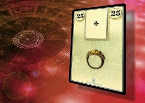 Anello delle Sibille con carta delle carte.