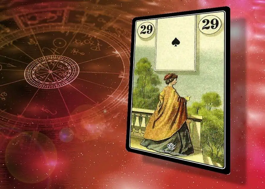Tarocchi delle Sibille, Dama in carte di divinazione.