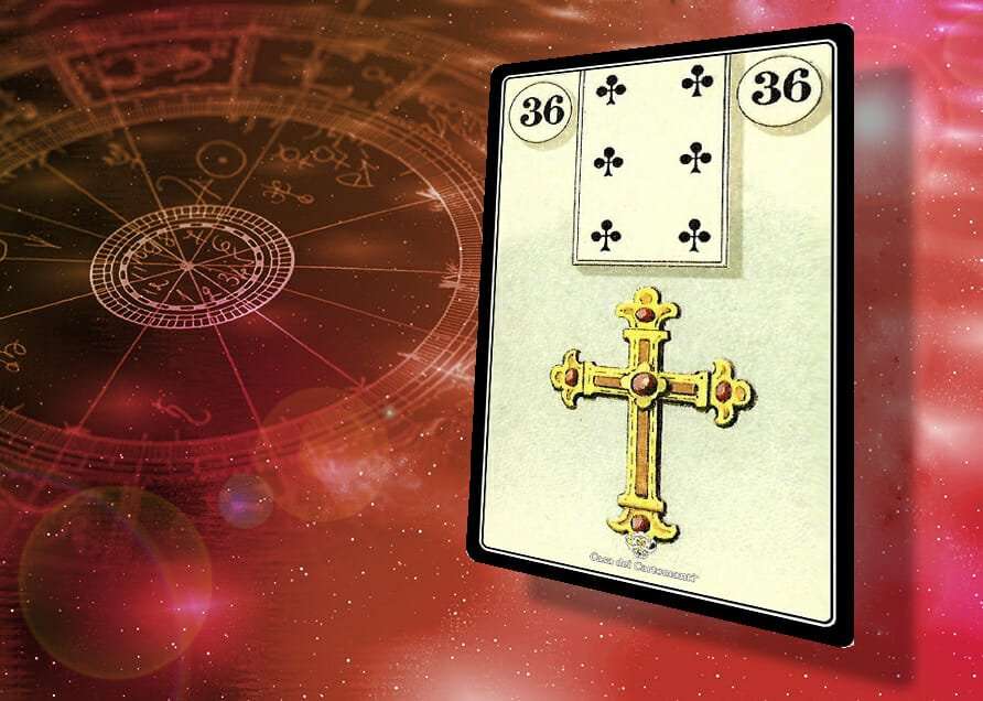 Croce delle Sibille con simboli numerici e spirituali.