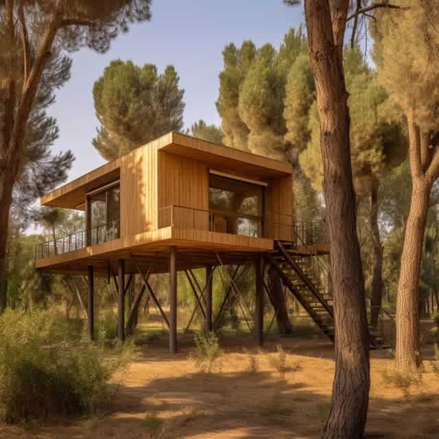 Cabañas de estructura de madera