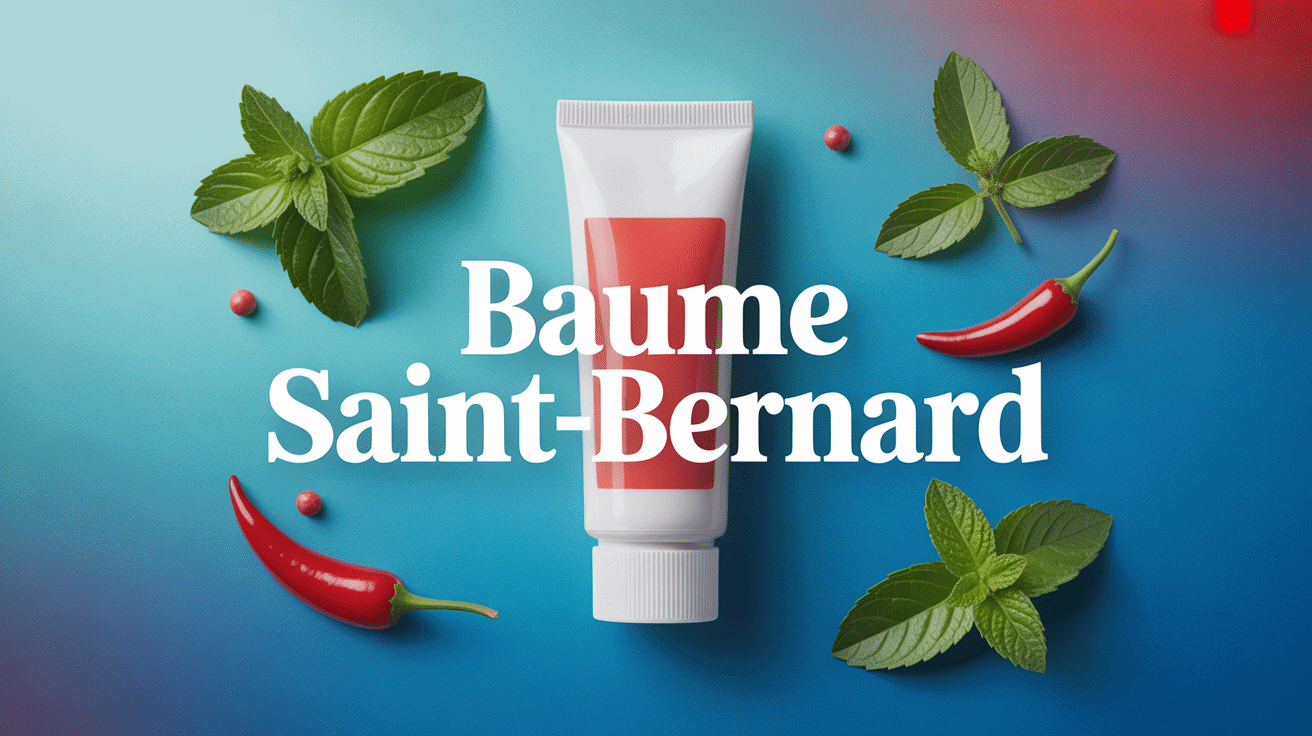 Tube de baume Saint-Bernard avec plantes médicinales
