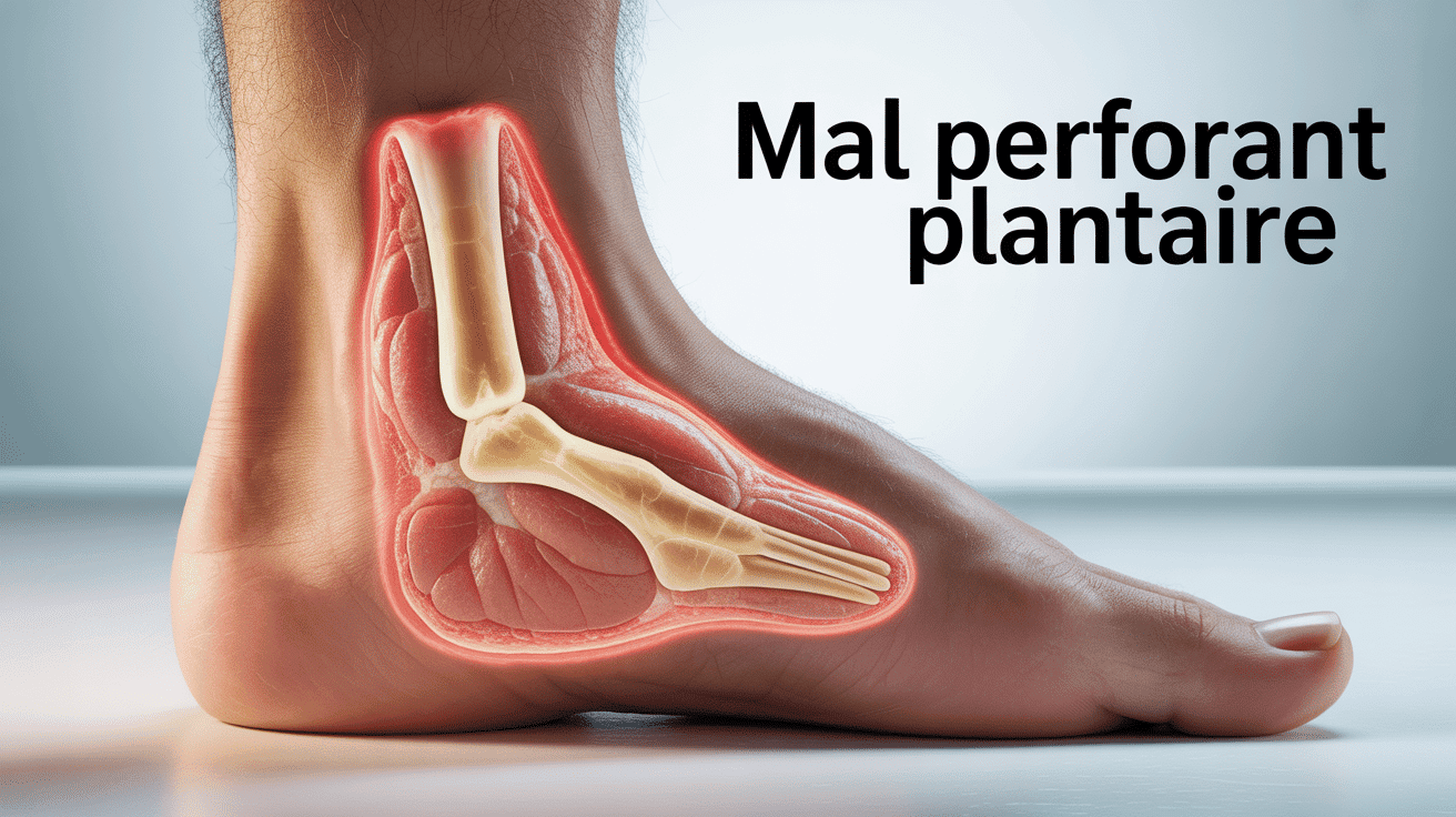 Lésion mal perforant plantaire pied diabétique