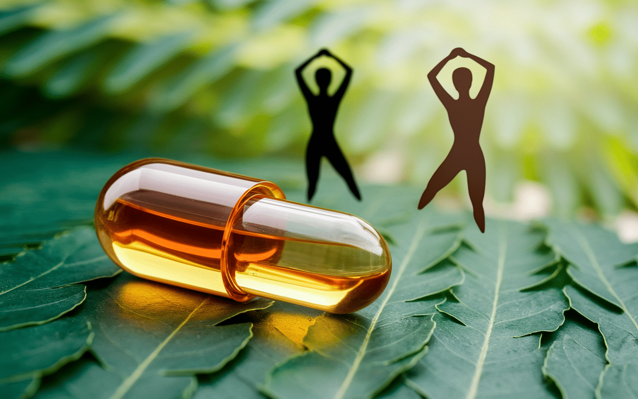 Capsule Proteochoc et silhouette de récupération