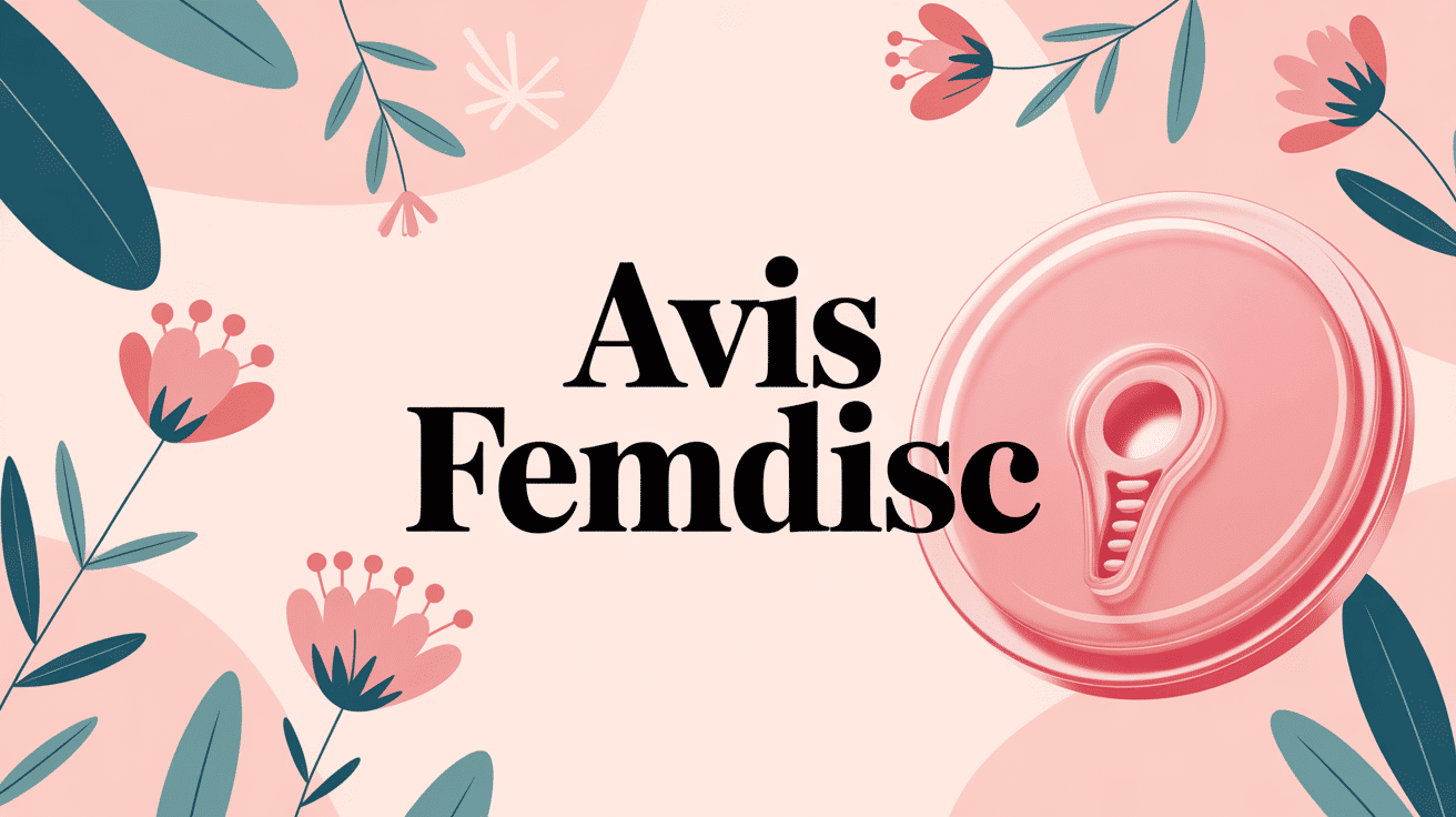 Avis Femdisc illustration stylisée disque menstruel
