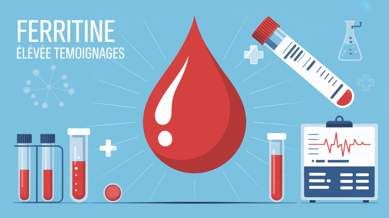 Illustration médicale ferritine élevée témoignage