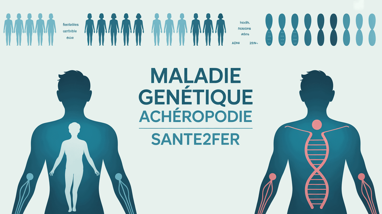 Illustration acheiropodie personnes et ADN