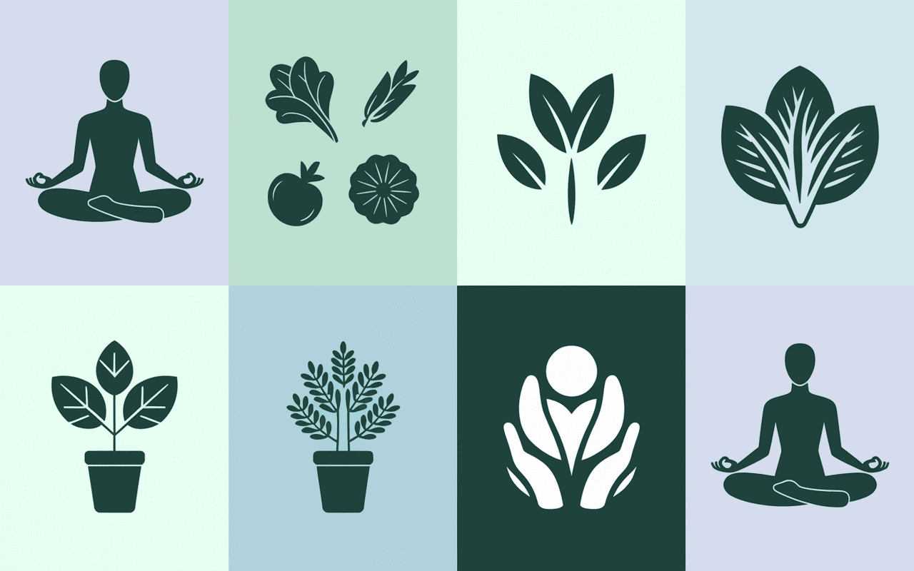 Icônes des services bien-être naturels