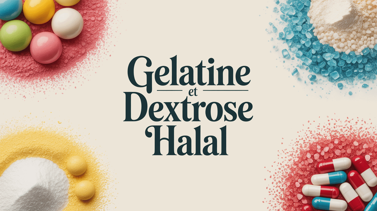 gélatine dextrose halal ou pas illustration produits alimentaires
