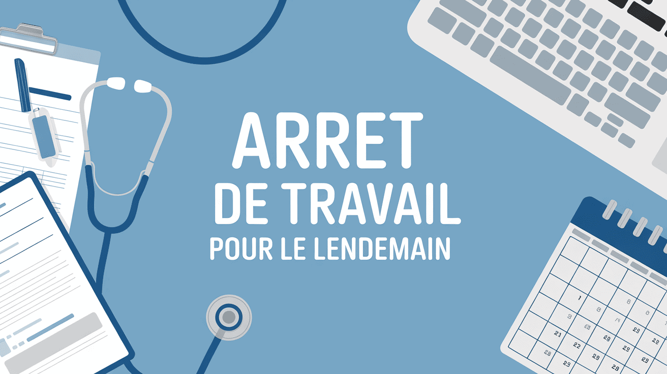 Peut-on demander un arrêt de travail pour le lendemain visuel médical