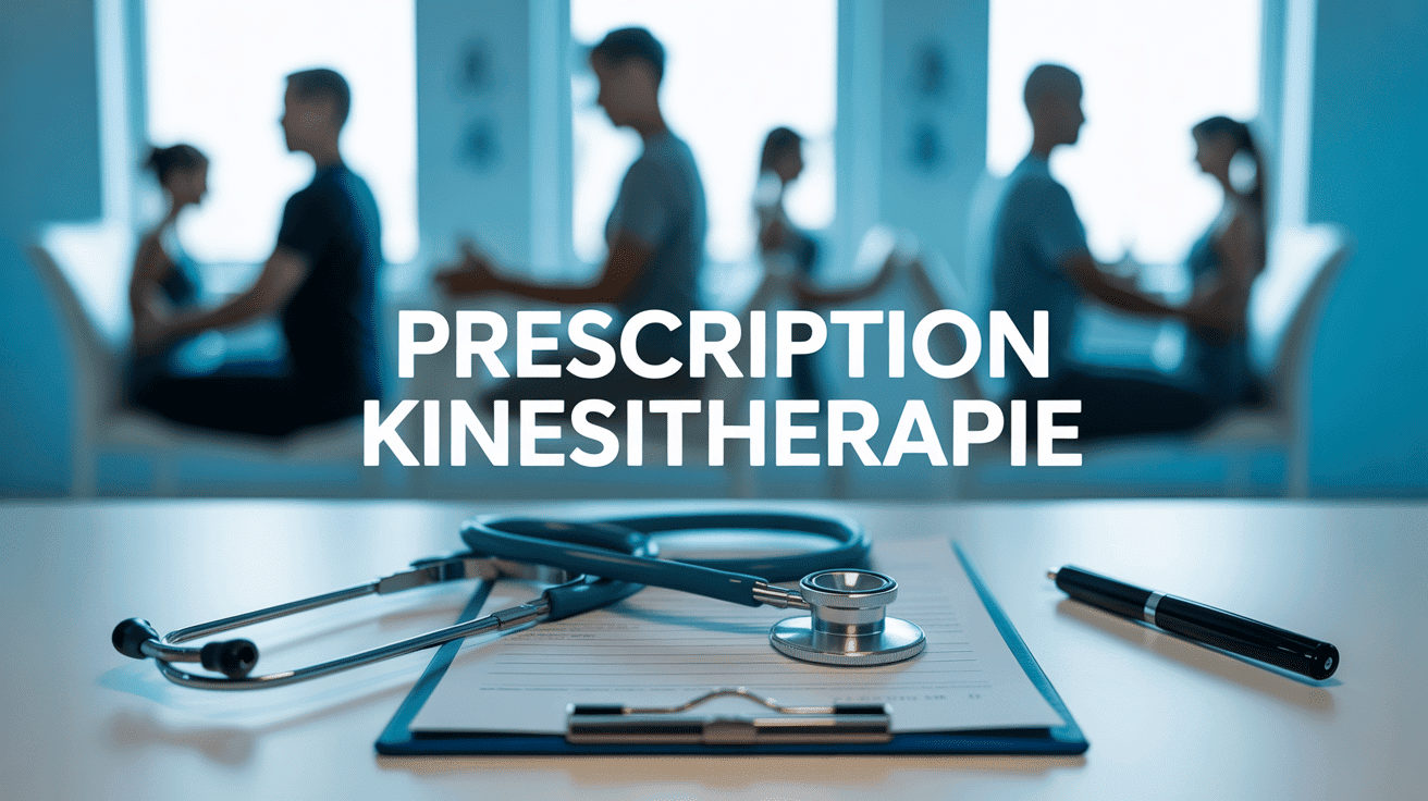 Exemple prescription kiné sur bureau médical