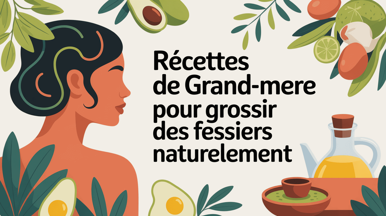 Illustration naturelle recette de grand-mère pour grossir les fessiers