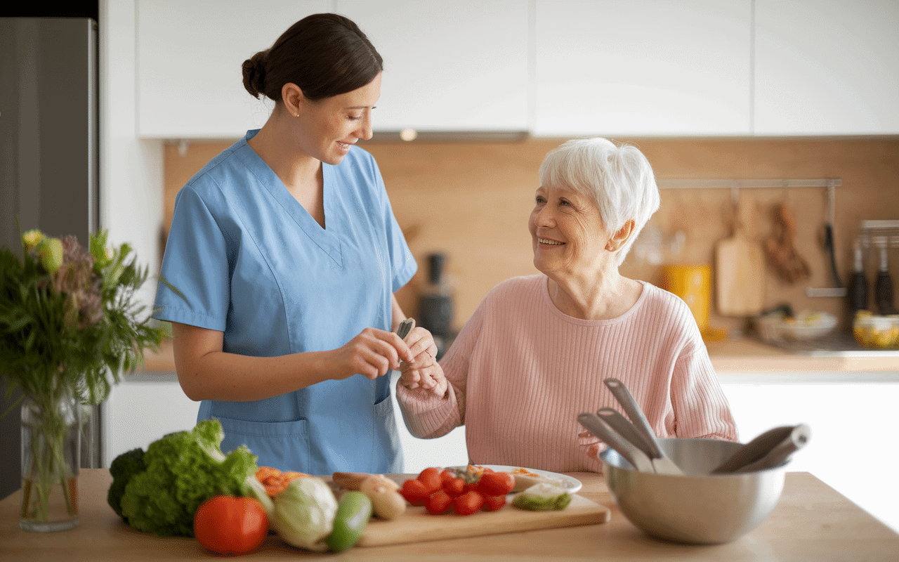 philia admr aide-soignante repas personne âgée