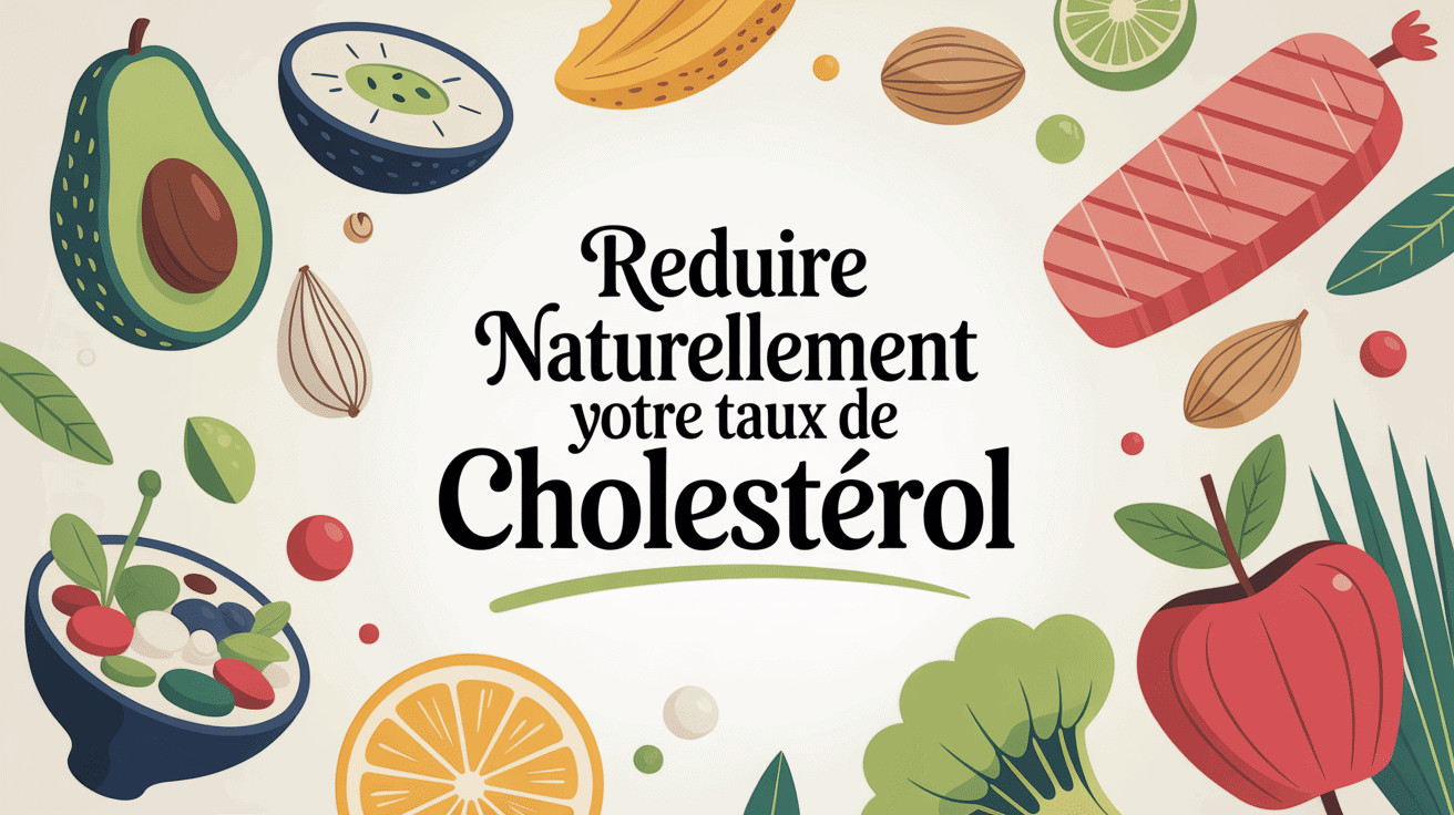 10 meilleurs aliments anti-cholestérol illustrés artistiquement